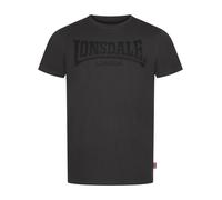 Lonsdale T-shirt pour homme Coupe normale Logo Kai Anthracite/Noir 5XL, Anthracite/noir