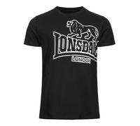 Lonsdale London Langsett Homme T-Shirt Manches Courtes Noir 4XL 100% Coton Regular/Coupe Standard