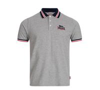 LONSDALE T-Shirt 'Occumster' bleu marine / gris chiné / rouge / blanc, Taille M
