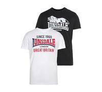 LONSDALE T-Shirt rouge / noir / blanc, Taille XXXL