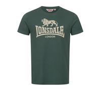 LONSDALE T-Shirt 'St. Erney' crème / vert foncé, Taille 5XL