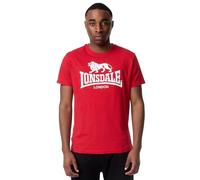 T-shirt Lonsdale St. Erney manche courte rouge blanc - XL