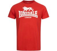 LONSDALE T-Shirt 'St. Erney' rouge / blanc, Taille 4XL