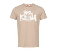 LONSDALE T-Shirt 'St. Erney' sable / blanc, Taille S