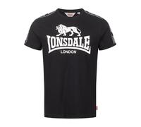 LONSDALE T-Shirt 'Stour' noir / blanc, Taille XL