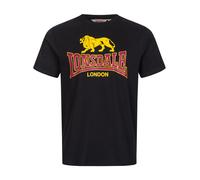 LONSDALE T-Shirt 'Taverham' jaune / grenadine / noir, Taille XL