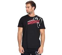 T-shirt Lonsdale Walkley manche courte noir rouge blanc - S