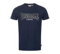 Lonsdale Vementry T-Shrit, Bleu Marine/Noir/Blanc, S Homme