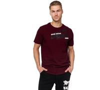 Lonsdale T-Shirt Walkley pour Homme, Vintage Oxblood, S