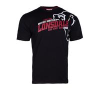 LONSDALE T-Shirt 'Walkley' rouge cerise / noir / blanc, Taille L