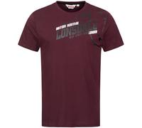 LONSDALE T-Shirt 'Walkley' rouge / noir / blanc, Taille 5XL