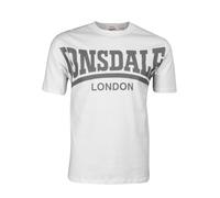 LONSDALE T-Shirt 'York' gris foncé / blanc cassé, Taille XL