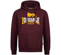 Lonsdale Sleeve Sweat-Shirt à Capuche, Oxblood, M Homme