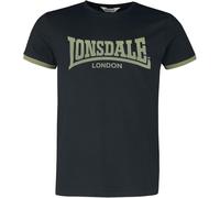 Lonsdale TOWNHEAD T-Shirt, Black/Olive, L Men's