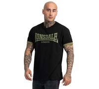 Lonsdale TOWNHEAD T-Shirt, Black/Olive, M Men's