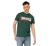 Lonsdale Two Tone T-Shirt, Vert/Rouge/écru, L Hommes
