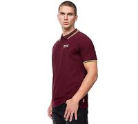 Lonsdale Velton Polo, Oxblood/Jaune/Blanc, L Homme