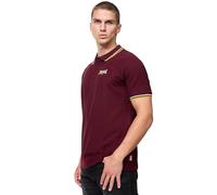 Lonsdale Velton Short Sleeve Polo Rouge 2XL Homme