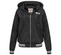 Lonsdale Veste coupe-vent Meriden Noir/Blanc Femme Taille XXL
