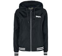 Lonsdale Veste coupe-vent Meriden Noir/Blanc Femme Taille XXL