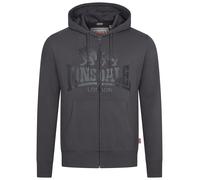 LONSDALE Veste de survêtement 'Krafty' anthracite / noir, Taille XXXL