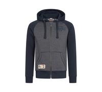 LONSDALE Veste de survêtement 'Slough' bleu marine / bleu chiné, Taille XL