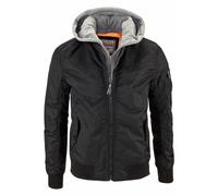 LONSDALE Veste mi-saison gris clair / noir, Taille XXL