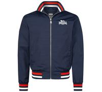 LONSDALE Veste mi-saison 'Newdigate' bleu foncé / grenadine / blanc, Taille XXXL