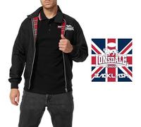 Lonsdale Vestes - Blouson bomber - Veste universitaire - Veste sweat - Poche réutilisable limitée, Acton Black, M