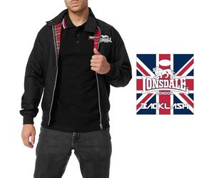 Lonsdale Vestes - Blouson bomber - Veste universitaire - Veste sweat - Poche réutilisable limitée, Acton Black, M