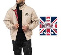 Lonsdale Vestes - Blouson bomber - Veste universitaire - Veste sweat - Poche réutilisable limitée, Sable classique, L
