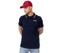 Lonsdale Polo Walkley Homme Bleu/Rouge/Blanc Taille L (EU)