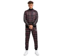 Lonsdale Welwyn Survêtement, Noir/Rouge/Blanc, L Hommes
