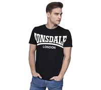 T-shirt Lonsdale York manche courte noir blanc - L