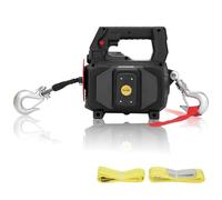 Lonsge Treuil à Batterie de 1000LB, Câble Synthétique de 40 Pièces, Compatible avec Batterie DeWALT (Plus de 20V 4.0ah), Treuil à Batterie avec Télécommande, pour Levage (Noir, Batterie Non Incluse)