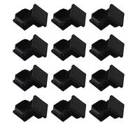 LONSVTTU 24 pcs 40x40 mm Bouchon pour Pied de Chaisse,Bouchon pour Tuyau Carré, Capuchon pour Poteau Carré en Plastique,Cache Tube en plastique robuste pour Pieds de Meuble/Armoire/Étagère/Chaise