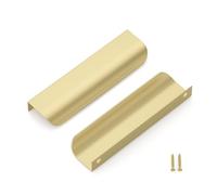 LONTAN 10 Pièce Doré Poignée Meuble Cuisine 128mm Alliage d'aluminium Poignées de Meubles LS7027BB128