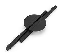 LONTAN Lot de 1 Poignee de Meuble Cuisine Entraxe 128mm Poignée Meuble Noir Poignée Meuble Cuisine Demi-cercle Poignées Cuisine Poignee de Porte Noire Poignée Tiroir