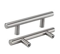 LONTAN Lot de 25 Poignee de meuble cuisine Poignee coquille tiroir Poignee armoire -LS201BSS90 Poignée Placard cuisine Poignee inox Poignee entraxe