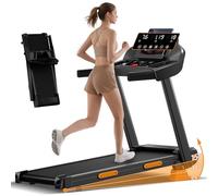 LONTEK Tapis de Course Pliable avec Inclinaison, Surveillance de la Fréquence Cardiaque, Tapis de Course à Domicile, 2,5 HP/1800 W, 12 km/h, Écran LED