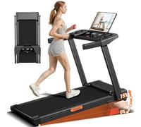 LONTEK Tapis de Course Pliable Inclinable 12KM/H, Tapis de Marche Pliable Inclinable 3 en 1 avec Moteur Silencieux Amélioré de 3.0HP, Max 136KG