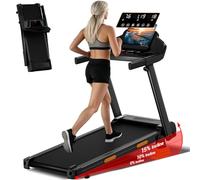 LONTEK Tapis de Course Pliable Inclinable 9%,Tapis de Marche Inclinable 12KM/H,Treadmill Home avec Moteur 3,0 CV et Affichage LED