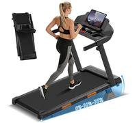 LONTEK Tapis de Course Pliable Inclinable 9%,Tapis de Marche Inclinable 12KM/H,Treadmill Home avec Moteur 3,0 CV et Affichage LED, Charge Max. 136KG