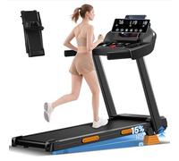 LONTEK Tapis de Course Pliable Inclinable 15%,Tapis de Marche Inclinable 12KM/H,Treadmill Home avec Moteur 3,0 CV et Affichage LED