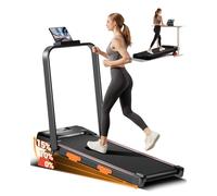 LONTEK Tapis de Course Pliable Inclinable, Tapis de Marche Pliable Inclinable 3 en 1 avec Moteur Silencieux Amélioré de 3.0HP, Charge 136KG