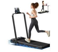 LONTEK Tapis de Course Pliable Inclinable, Tapis de Marche Pliable Inclinable 4 en 1 avec Moteur Silencieux Amélioré, Charge Max 136KG