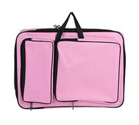 LONTG A3 Sac à Dessin en Toile Imperméable Multifonction Portfolio Bandoulière Grande Capacité Sac de Beaux-Arts Portable Porte-Documents Cartable pour Planche à Dessin Croquis Art