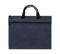 LONTG A4 Sac à Documents Homme Femme Porte-Document Grande Capacité Serviette d'Affaire Commercial Sacoche de Business à Fermeture Eclair 2 Couches Sac à Main en Oxford Tissu Sac à Dossier