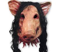 LONTG Adulte Masque d'Animal Halloween Masque à Tête de Cochon Effrayant Visage de Porc Masques de Loup Réaliste Costume d'Halloween Masques d'horreur Costume Déguisement Cosplay