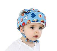 LONTG Bébé Casque de Protection Ant-chute en Coton Respirant Casque de Sécurité Réglable Domestique Chapeau Anti-Collision Protecteur de Tête Infantile pour Garçon Fille 6 Mois-5 Ans